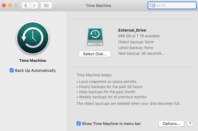 Setting Up Time Machine For Mac